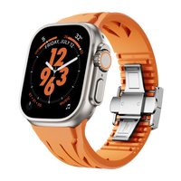 Orange Band-Silver Buckle