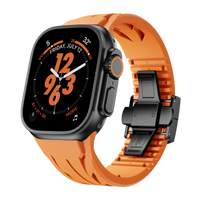 Orange Band-Black Buckle