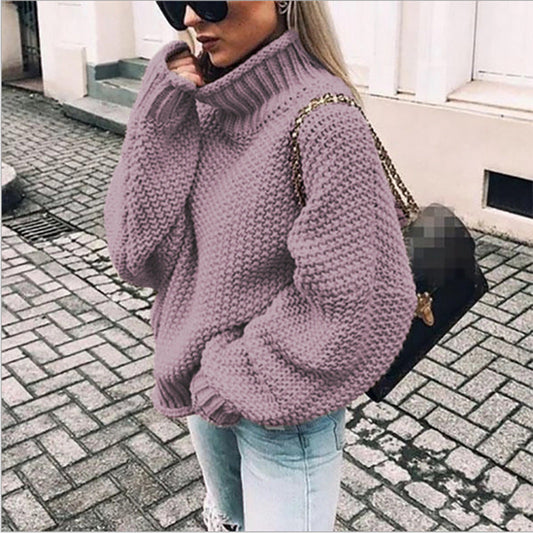 Catriona - sweater with half-high collar