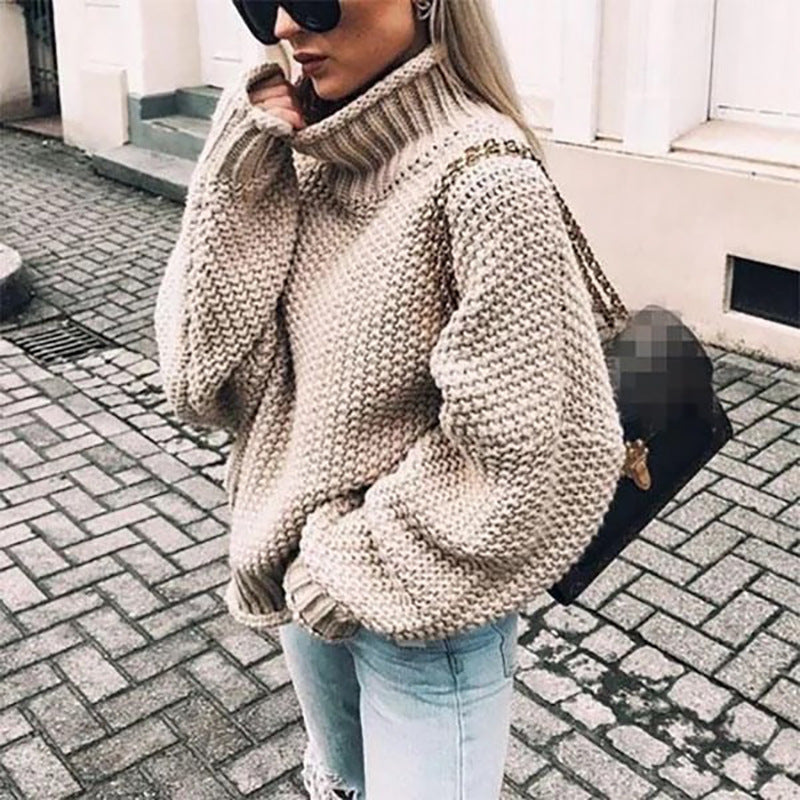 Catriona - sweater with half-high collar