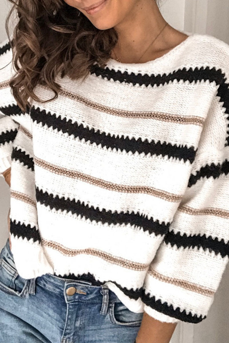 Ruth - Casual Striped O-neck Sweaters