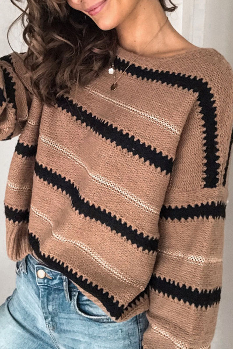 Ruth - Casual Striped O-neck Sweaters