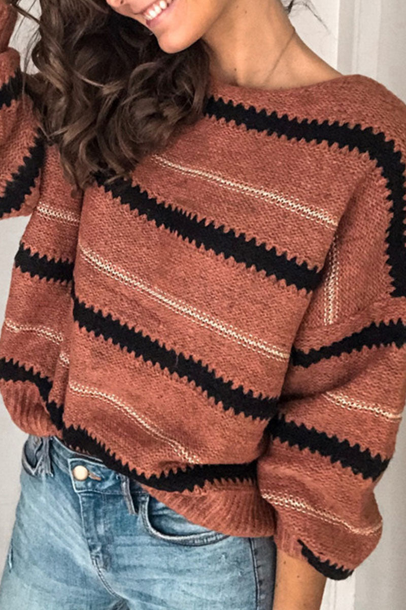 Ruth - Casual Striped O-neck Sweaters