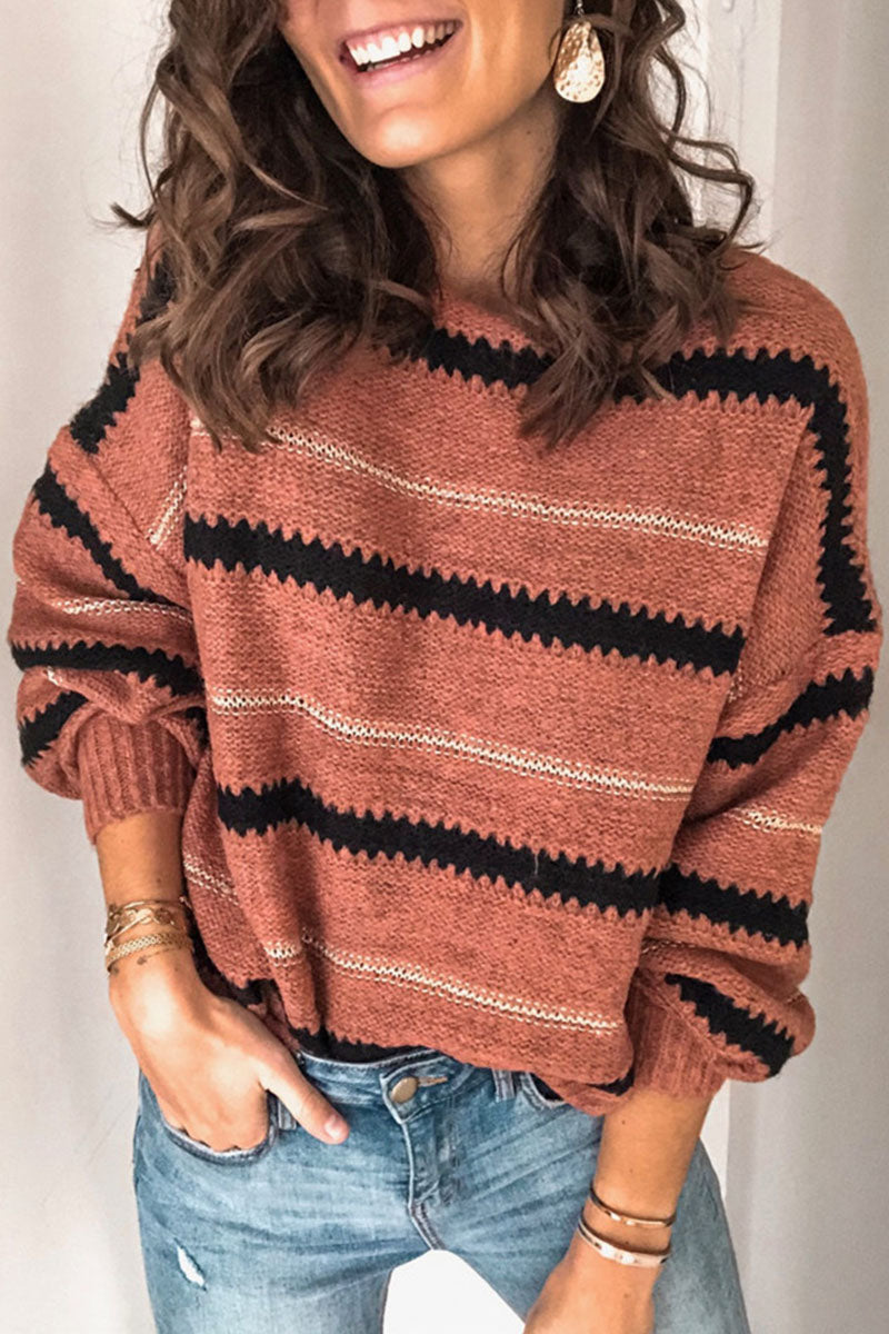 Ruth - Casual Striped O-neck Sweaters