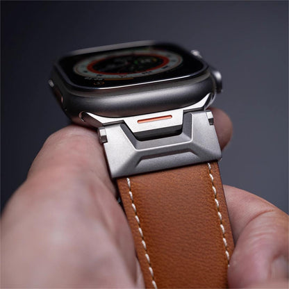 New Explorer Fluororubber&Leather Strap For Apple Watch