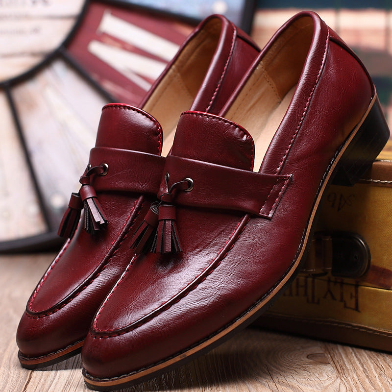 Giovanni Genuine Leather Tassel Loafers