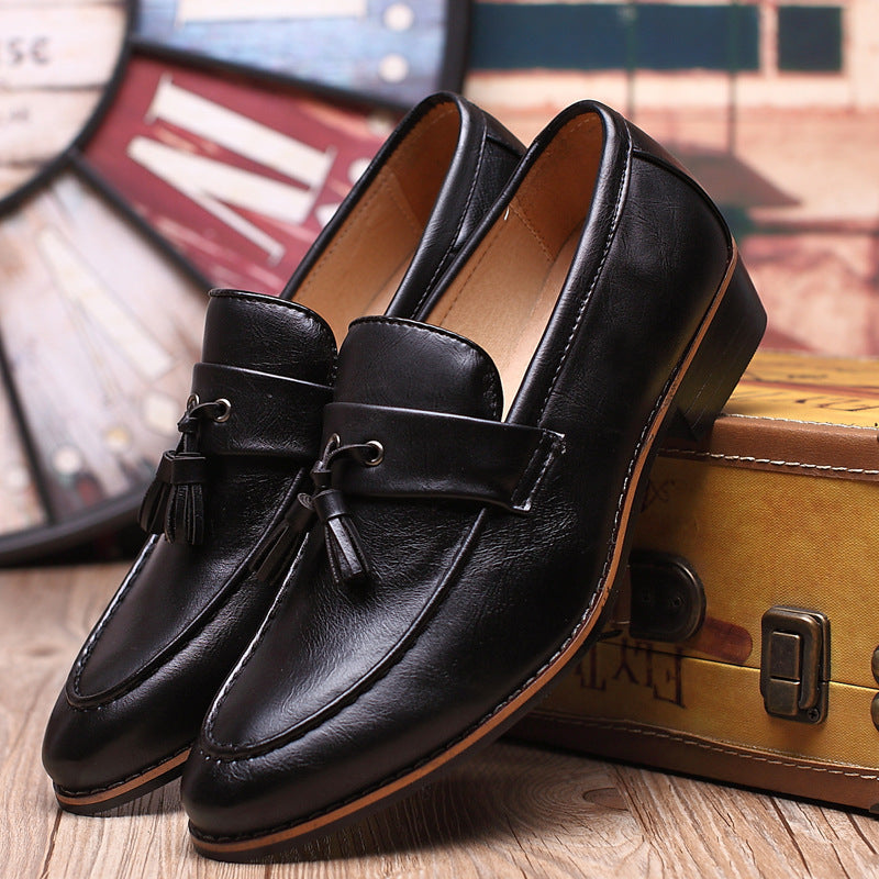 Giovanni Genuine Leather Tassel Loafers