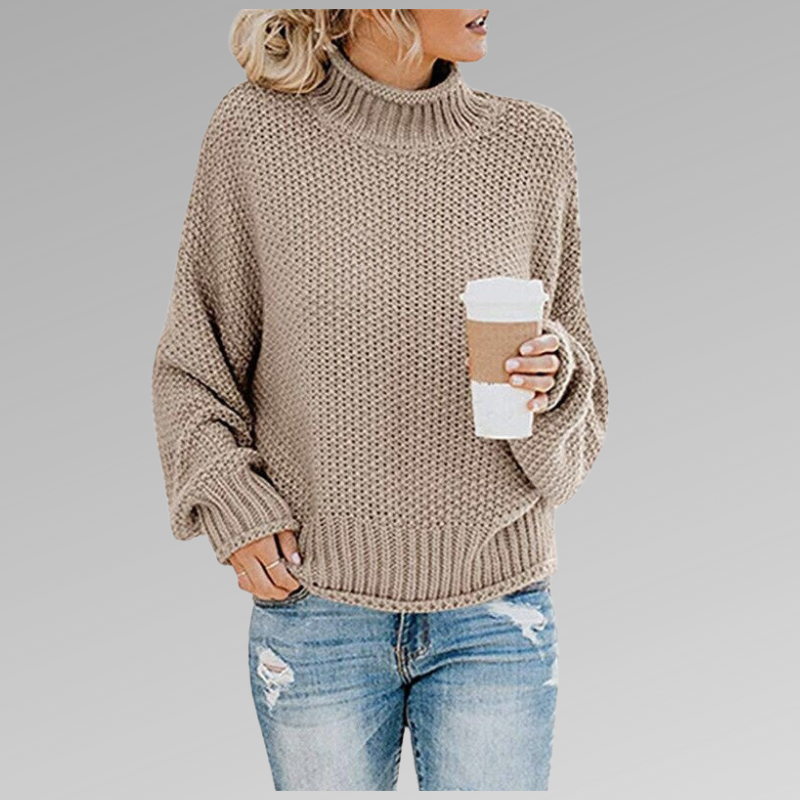 Classic knitted sweater for women