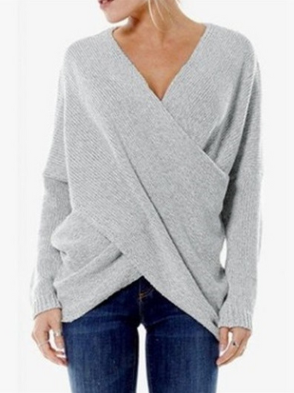 Jannie - bevel hem irregular sweater pullover