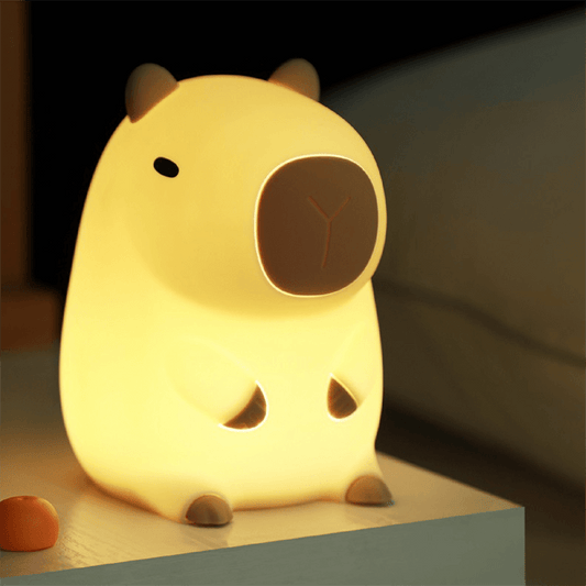 Capybara LED Squishy Tap Tap Night Light Lamp