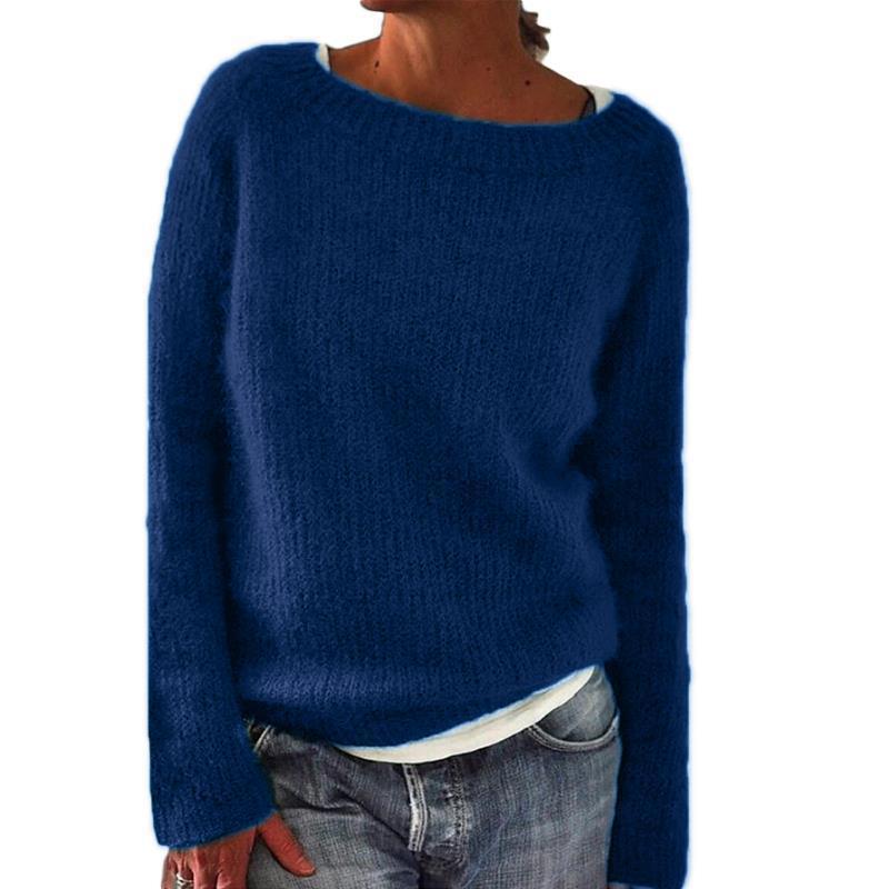 Women's casual classic boatneck sweater