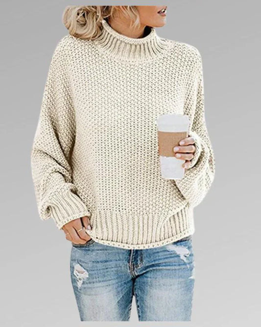 Casual turtleneck sweater for women