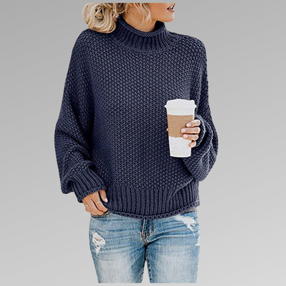 Classic knitted sweater for women