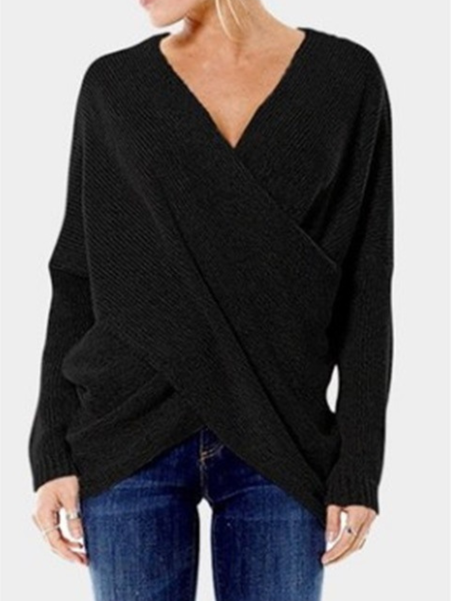 Jannie - bevel hem irregular sweater pullover