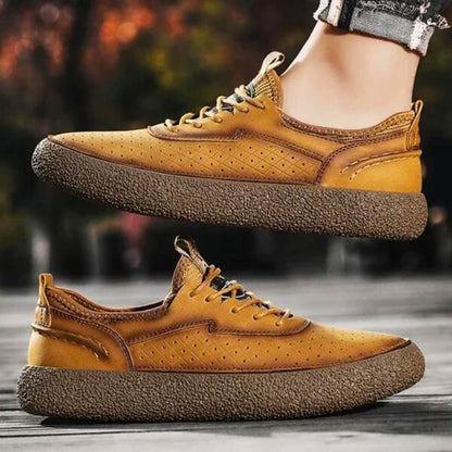 PebbleSole Genuine Leather Sneakers