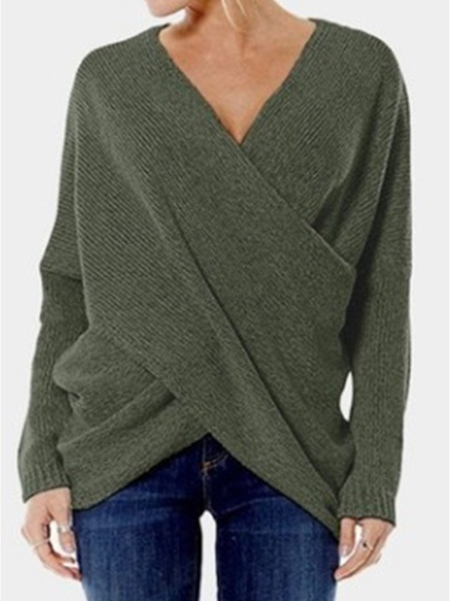 Jannie - bevel hem irregular sweater pullover