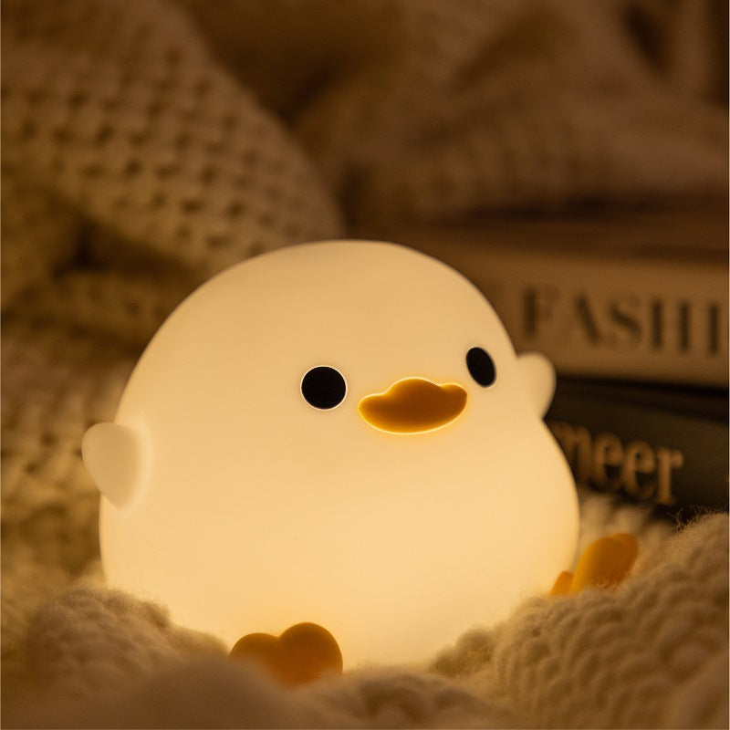 Süße Ente LED Squishy Tap Tap Nachtlampe