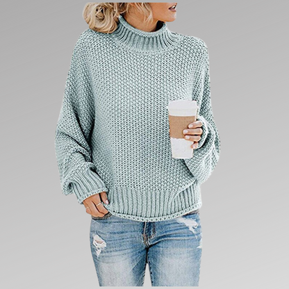 Classic knitted sweater for women