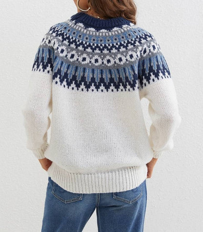 Aileen - stylish ethnic patterned sweater