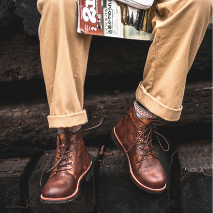 Hudson Handcrafted Genuine Leather Boots