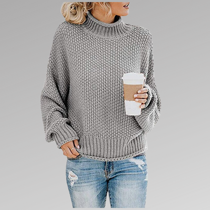 Classic knitted sweater for women