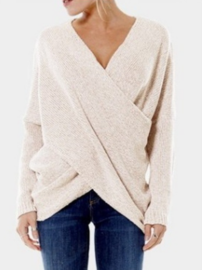 Jannie - bevel hem irregular sweater pullover