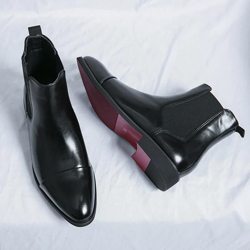 Giovanni Genuine Leather Chelsea Boots