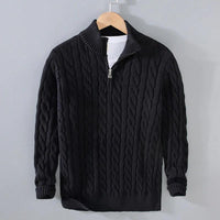 Cable-Knit Black