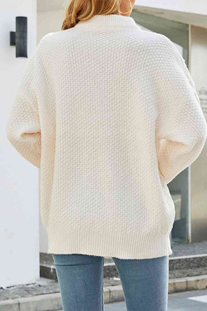 Olga - cable-knit long sleeve sweater