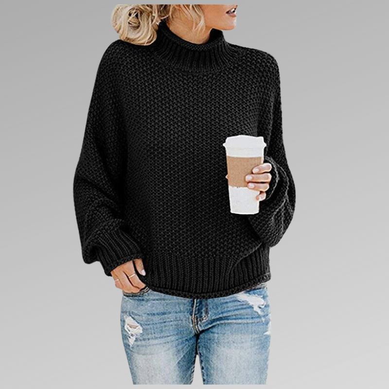 Classic knitted sweater for women