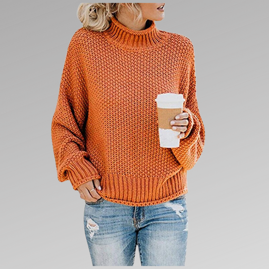 Classic knitted sweater for women