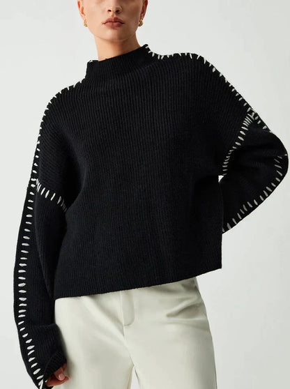 Women's casual chic knitted sweater