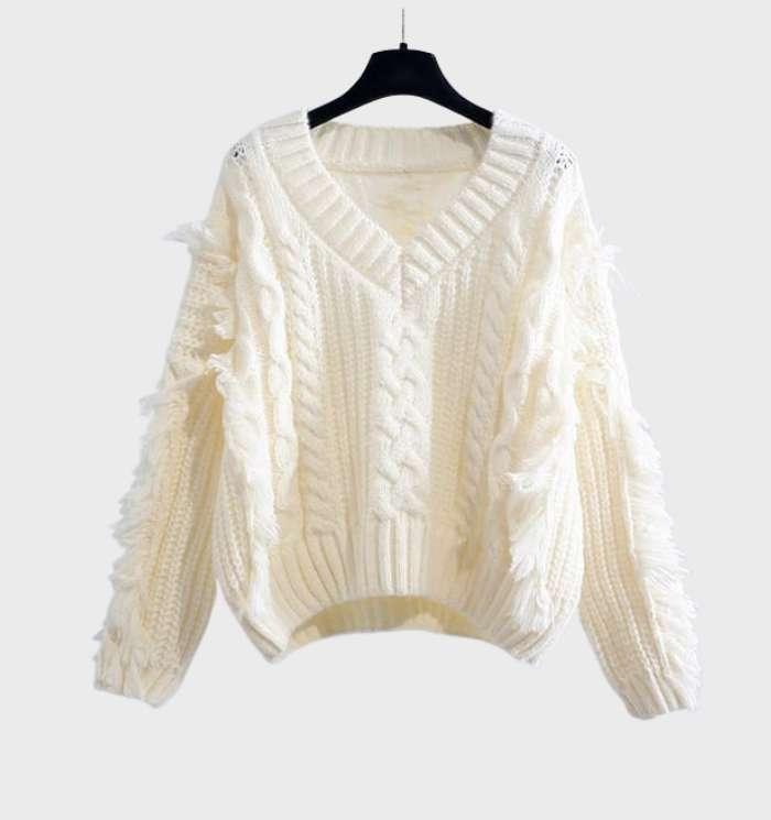 Comfortable v-neck sweater for women