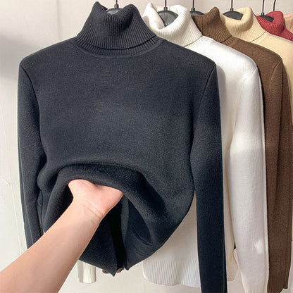 Women's autumn and winter turtleneck knit sweater