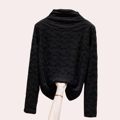 Women's casual collar lace sweater