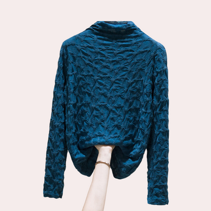 Women's casual collar lace sweater