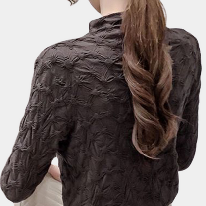 Women's casual collar lace sweater