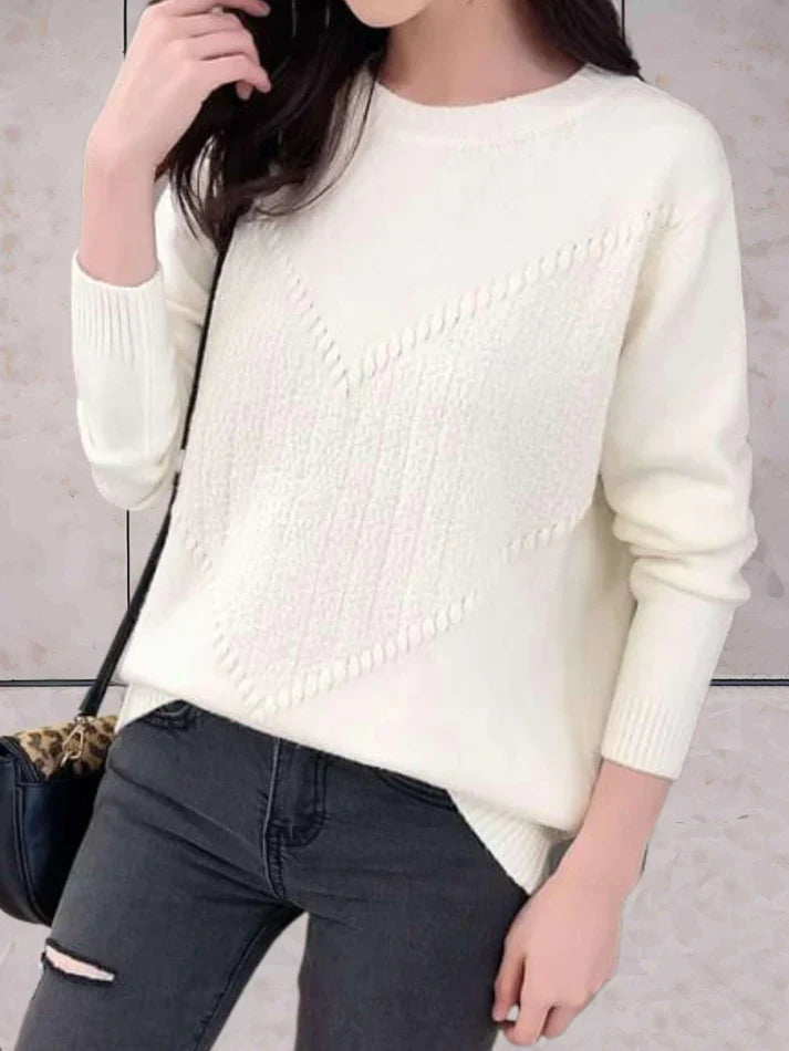 Comfy luxury knitted sweater for women