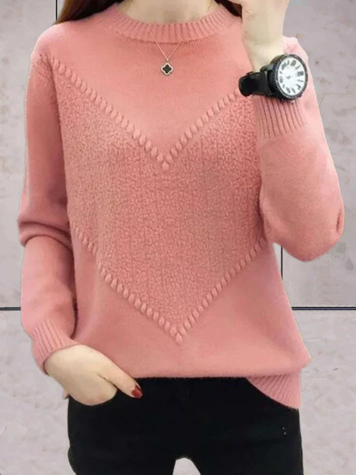 Comfy luxury knitted sweater for women