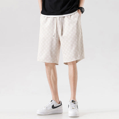 Hype Checkered Corduroy Shorts