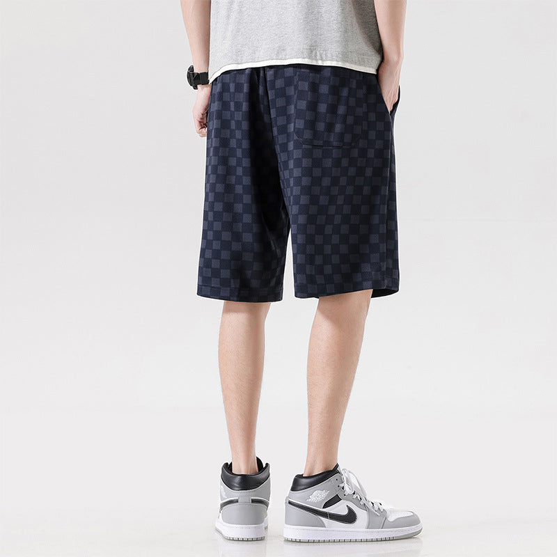 Hype Checkered Corduroy Shorts