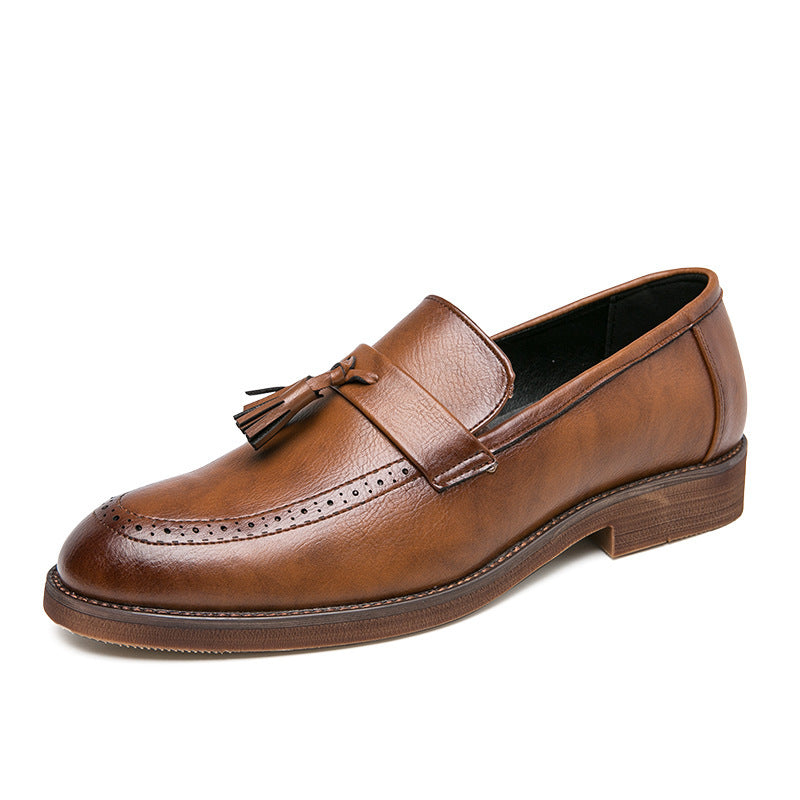 London Genuine Leather Tassel Loafers