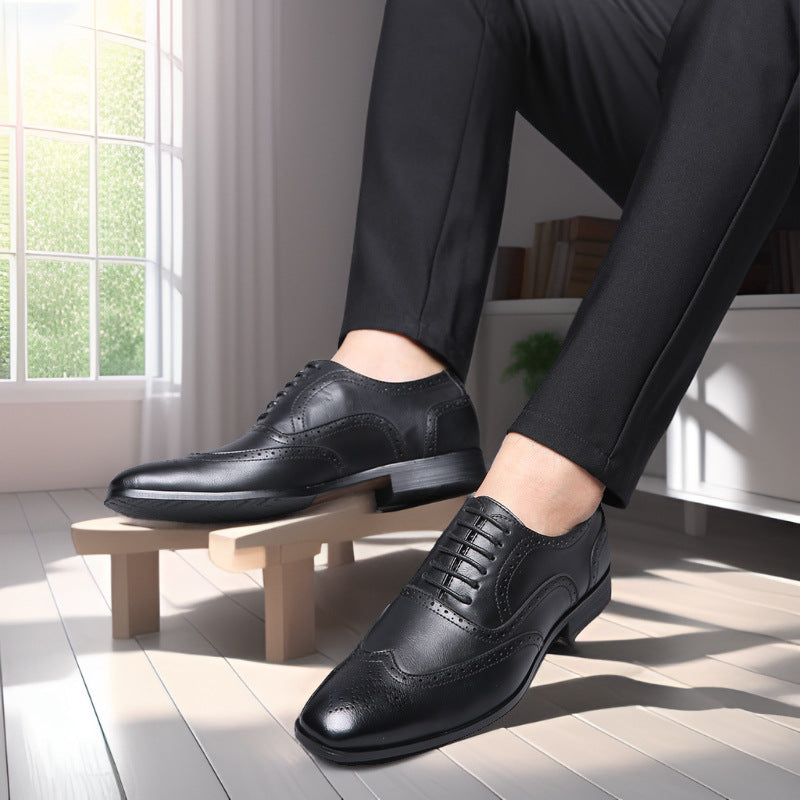 Oxford Leather Brogue Dress Shoes