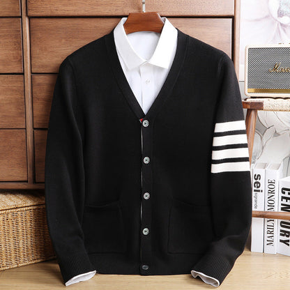 Varsity Cashmere Cardigan