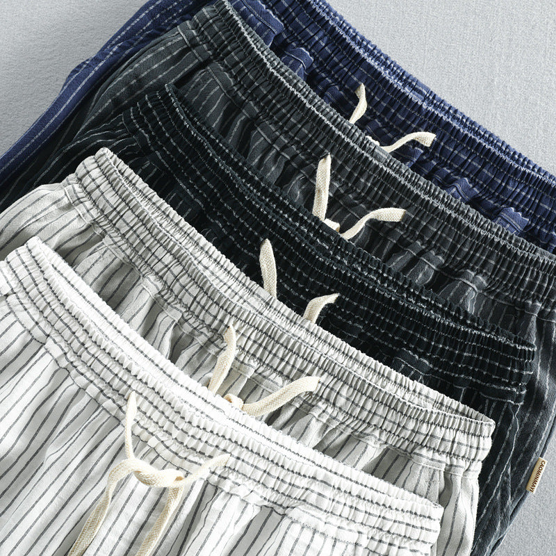 Lusso Linen Pinstripe Shorts