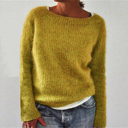 Women's casual classic boatneck sweater