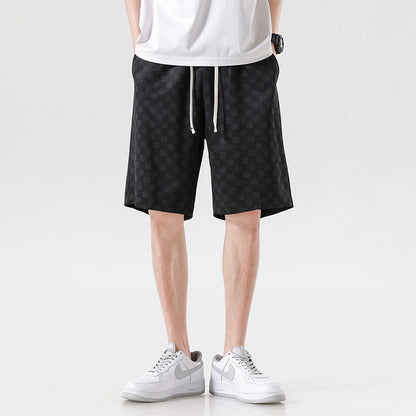 Hype Checkered Corduroy Shorts