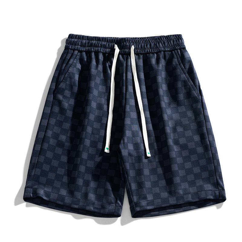 Hype Checkered Corduroy Shorts