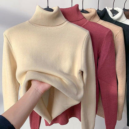 Harper - plush thickened high collar fleece sweater