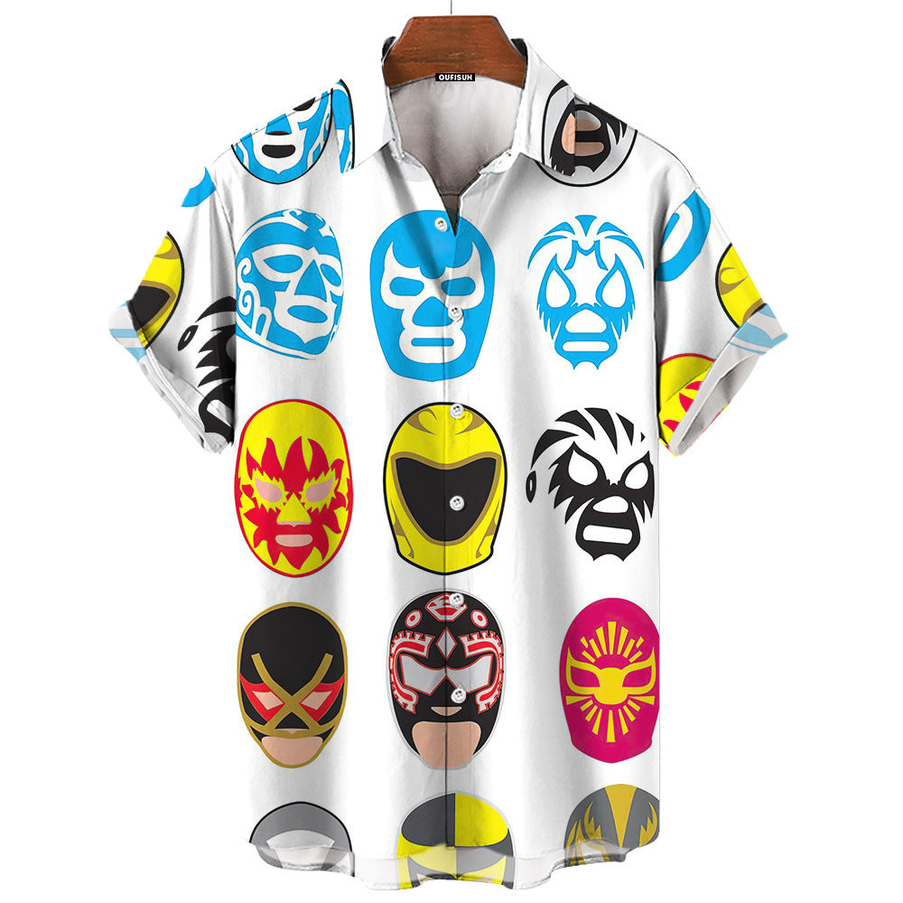 Relaxed Luchador Masks Shirt